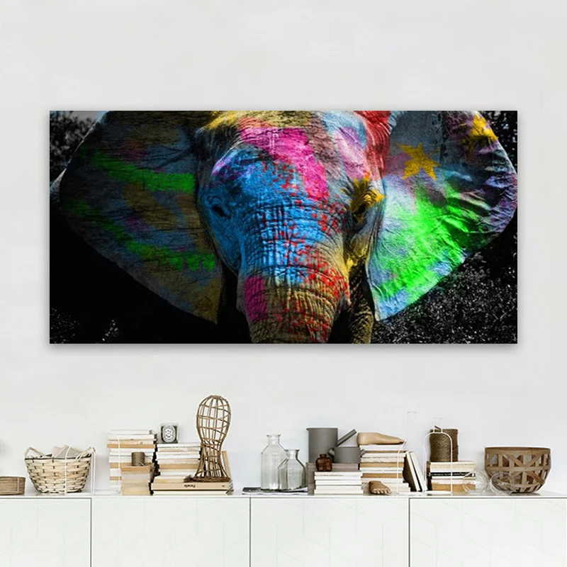 Graffiti Art Elephant Canvas Paintings On The Wall Colorful Animals Large Posters And Prints Wall Pictures For Kids Room Cuadros
Graffiti Art Elephant Canvas Paintings On The Wall Colorful Animals Large Posters And Prints Wall Pictures For Kids Room Cuadros