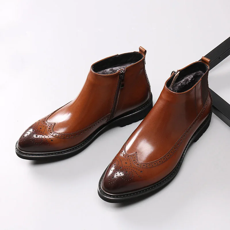 Handmade Men Ankle Boots Casual Leather Shoes Western Cowboy Boots Waxing Process Wedding Office Dress Brogue Boots Men G82
Handmade Men Ankle Boots Casual Leather Shoes Western Cowboy Boots Waxing Process Wedding Office Dress Brogue Boots Men G82