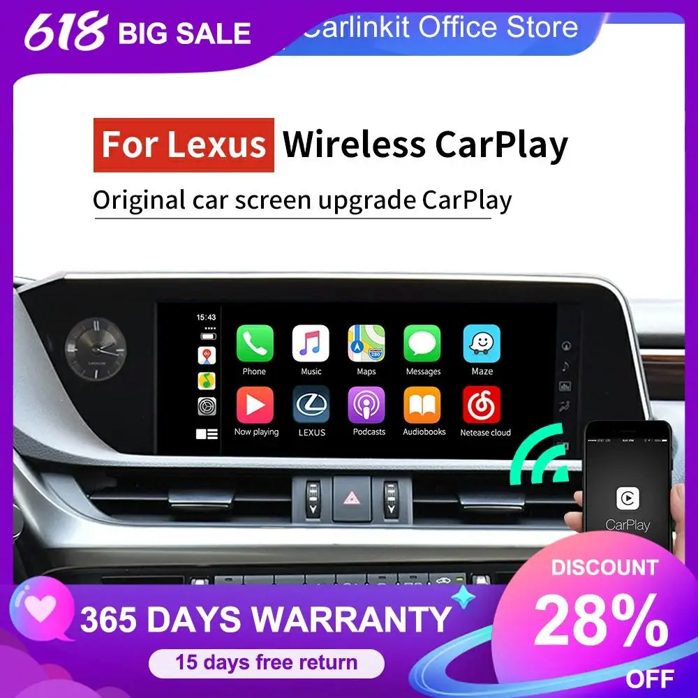 Carlinkit беспроводной CarPlay для Lexus NX ES US iS CT RX GS LS LX LC RC 2014 2020 год мультимедийный