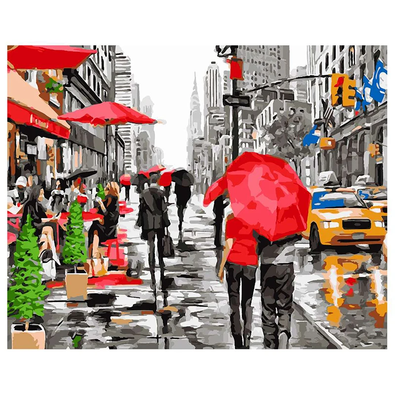 CROSS lang Premium Paint by Numbers City Streets In The Rain Paint By Number for Home Decoration
CROSS lang Premium Paint by Numbers City Streets In The Rain Paint By Number for Home Decoration