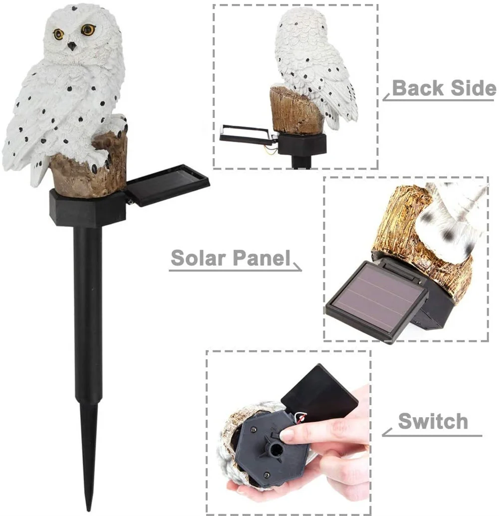 Owl Garden LED Path Lights Lawn Lamp Waterproof Porch Deck Patio Decoration Street Light Will Automatically Light Up at Night
Owl Garden LED Path Lights Lawn Lamp Waterproof Porch Deck Patio Decoration Street Light Will Automatically Light Up at Night