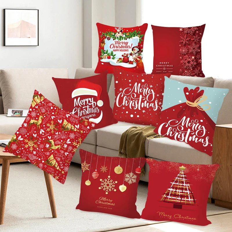 Printing Red Pillows Decor Home Decorative Pillows Car Sofa Cushion Cover Bed Pillowcase Christmas Pillow Covers (45*45cm)
Printing Red Pillows Decor Home Decorative Pillows Car Sofa Cushion Cover Bed Pillowcase Christmas Pillow Covers (45*45cm)