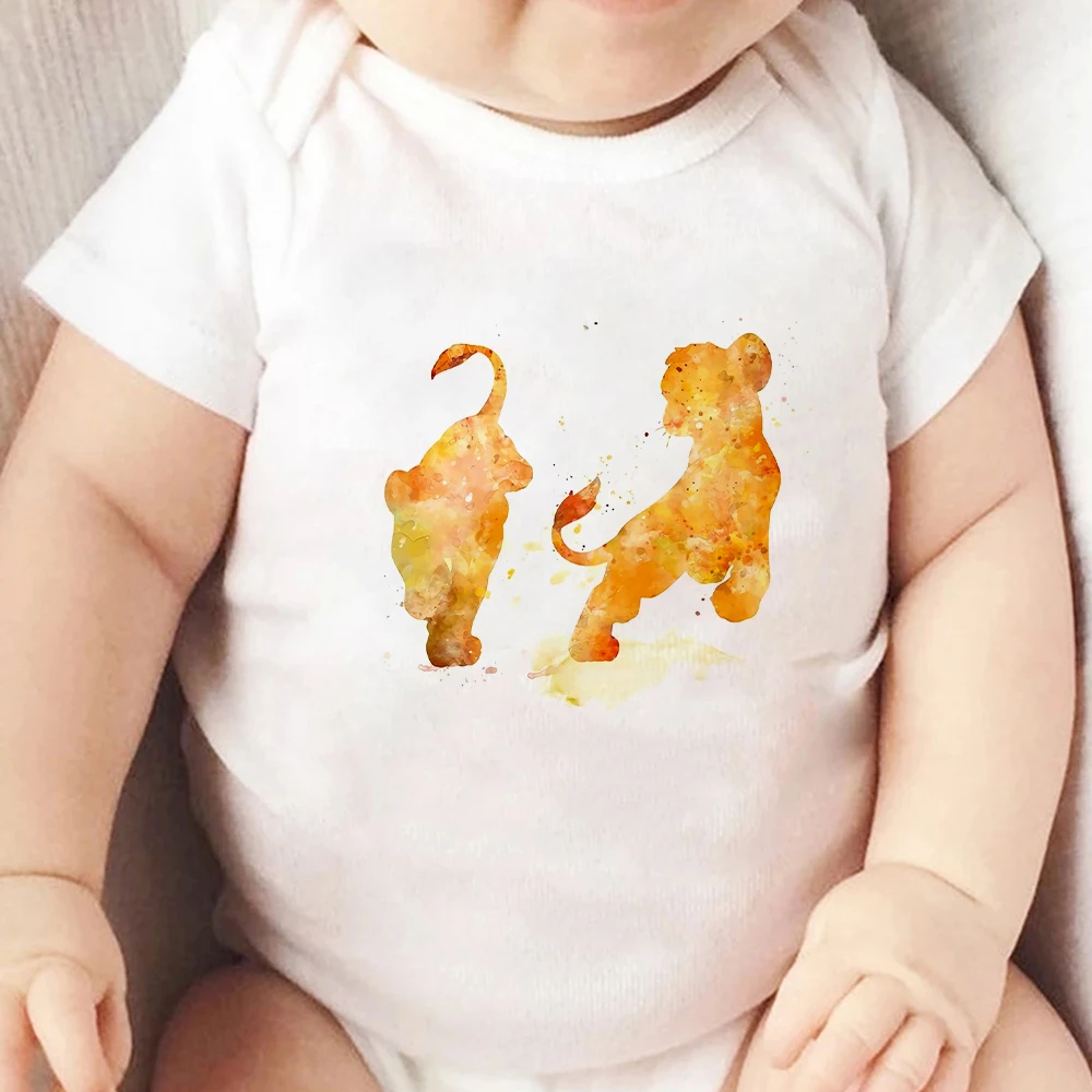 Jumpsuit For Girls Lion King Print Cartoon Newborn Clothes Casual Cute Simba Toddler Short Sleeve 0-24M Bodysuits For Infants
Jumpsuit For Girls Lion King Print Cartoon Newborn Clothes Casual Cute Simba Toddler Short Sleeve 0-24M Bodysuits For Infants