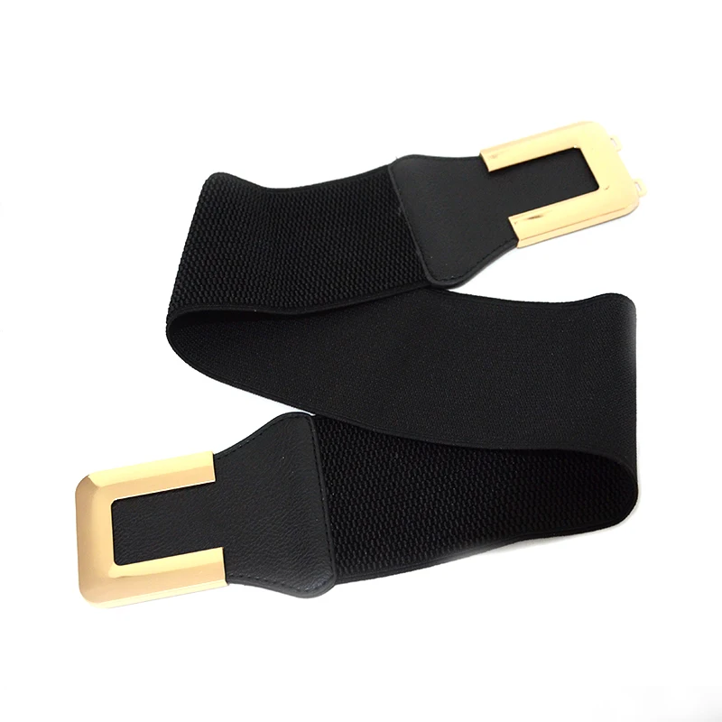2020 Women Fashion Simple Black Elastic Wide Belt Lady Wild Slim Gold Buckle Waist Seal bg-1509
2020 Women Fashion Simple Black Elastic Wide Belt Lady Wild Slim Gold Buckle Waist Seal bg-1509