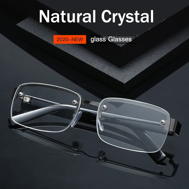 Очки для чтения с натуральными кристаллами для мужчин и женщин, аксессуар в металлической полуоправе, для дальнозоркости, с диоптриями от + 1...
Очки для чтения с натуральными кристаллами для мужчин и женщин, аксессуар в металлической полуоправе, для дальнозоркости, с диоптриями от + 1...