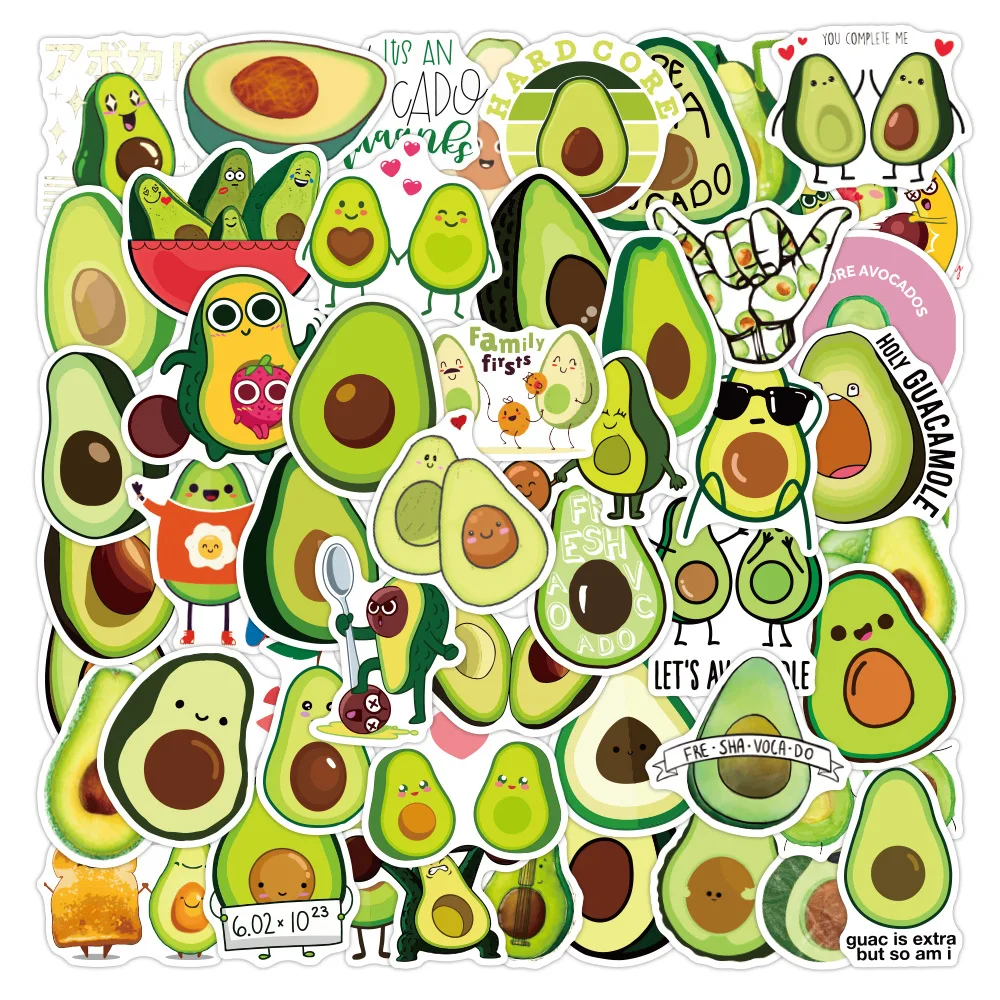 50PCS/pack Cute Avocado Cartoon Sticker Decoration Luggage Mobile Phone Computer Water Cup Kids Gift Fruit Sticker Toy
50PCS/pack Cute Avocado Cartoon Sticker Decoration Luggage Mobile Phone Computer Water Cup Kids Gift Fruit Sticker Toy