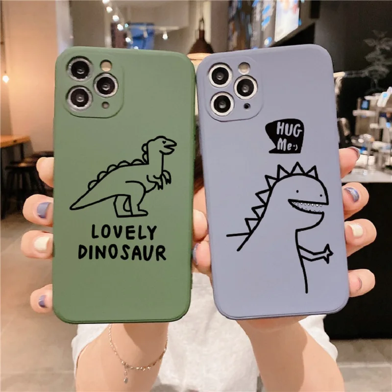 Cute dinosaur Liquid Silicone Phone Case for iPhone 11 12 Pro Max XR XS X Soft green Cover for iPhone 12pro 7 8 Plus 12mini Case
Cute dinosaur Liquid Silicone Phone Case for iPhone 11 12 Pro Max XR XS X Soft green Cover for iPhone 12pro 7 8 Plus 12mini Case