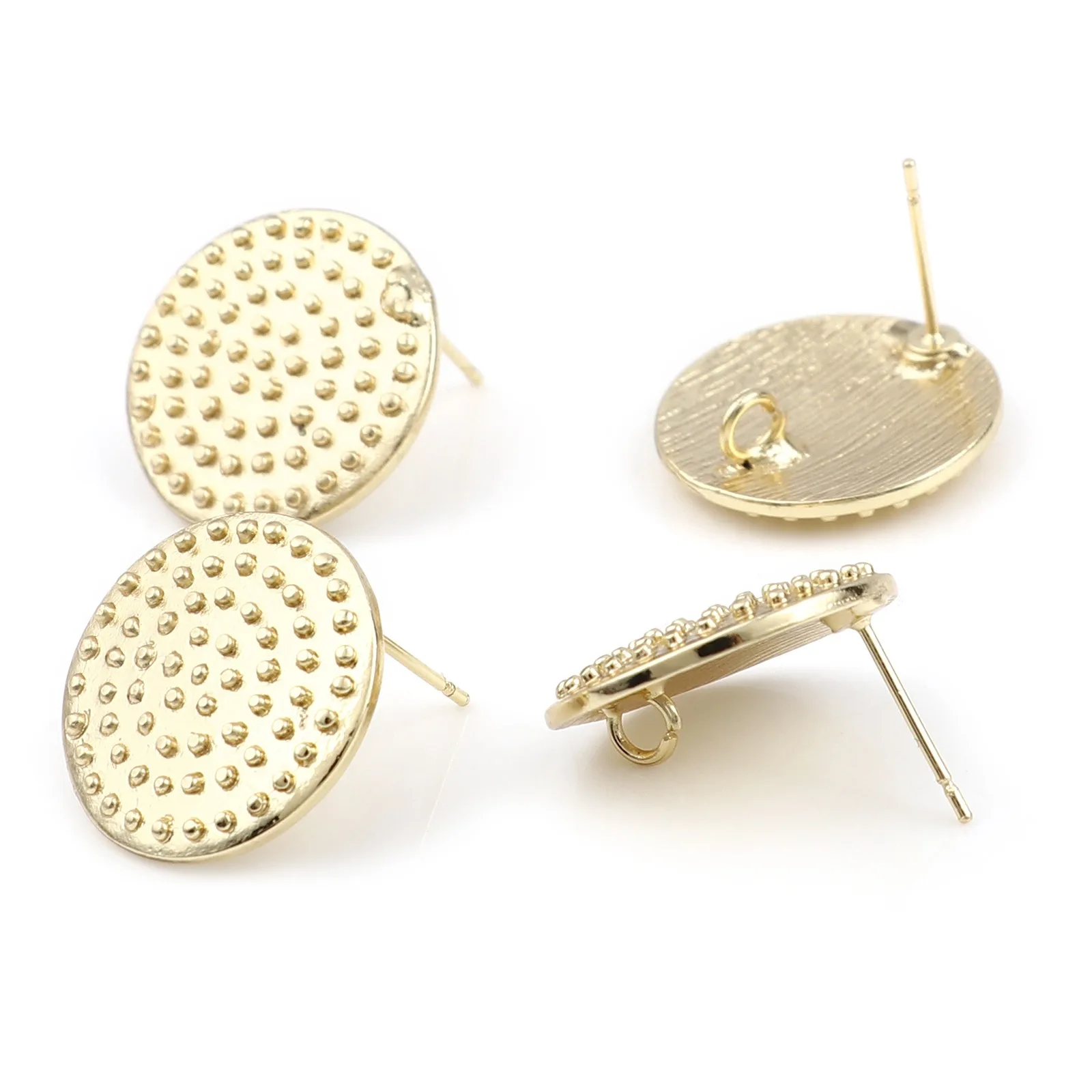 4PCs Matel Geometric Ear Post Stud Earrings For Jewelry Making Gold Color Earrings DIY Findings For Hip Pop Women Gift W/ Loop
4PCs Matel Geometric Ear Post Stud Earrings For Jewelry Making Gold Color Earrings DIY Findings For Hip Pop Women Gift W/ Loop