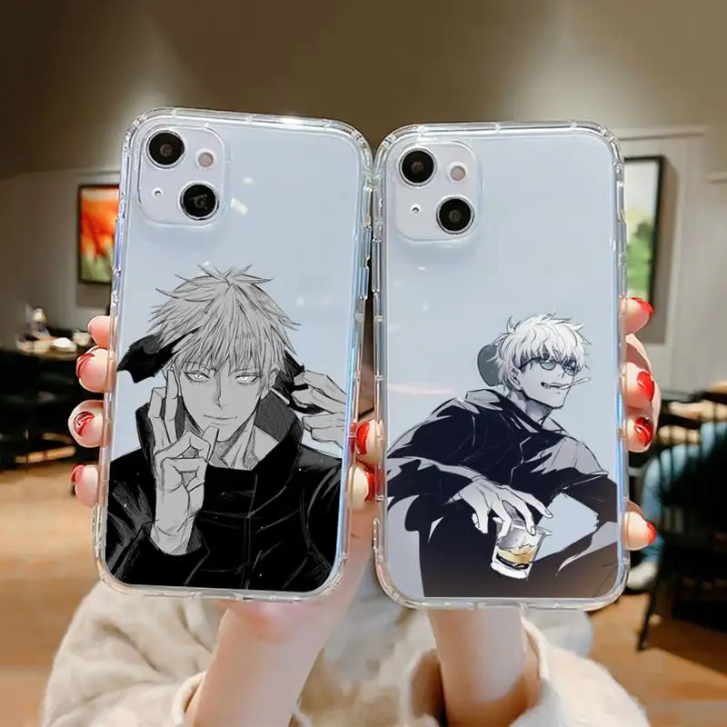 Jujutsu Kaisen Gojo Satoru Phone Case For iPhone 13 12 11 8 7 Pro Max Plus X XS XR MINI transparent clear New anime coque shell
Jujutsu Kaisen Gojo Satoru Phone Case For iPhone 13 12 11 8 7 Pro Max Plus X XS XR MINI transparent clear New anime coque shell