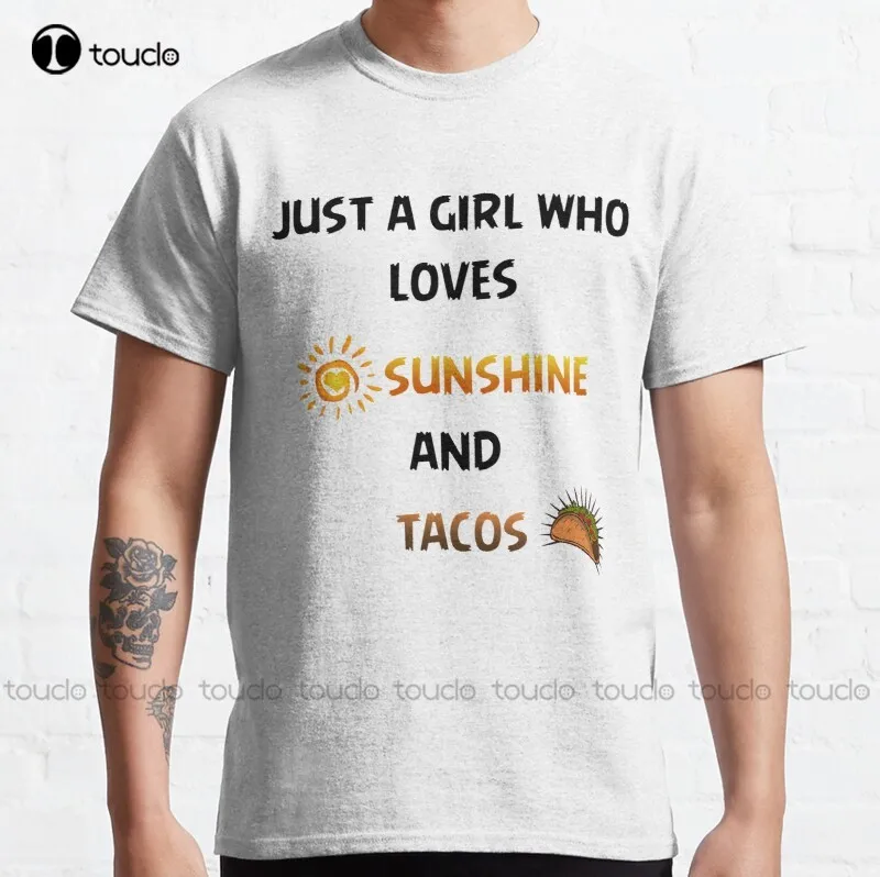 New Just A Girl Who Loves Sunshine And Tacos 4 Classic T-Shirt Workout Shirts For Women Unisex Tee Shirts
New Just A Girl Who Loves Sunshine And Tacos 4 Classic T-Shirt Workout Shirts For Women Unisex Tee Shirts