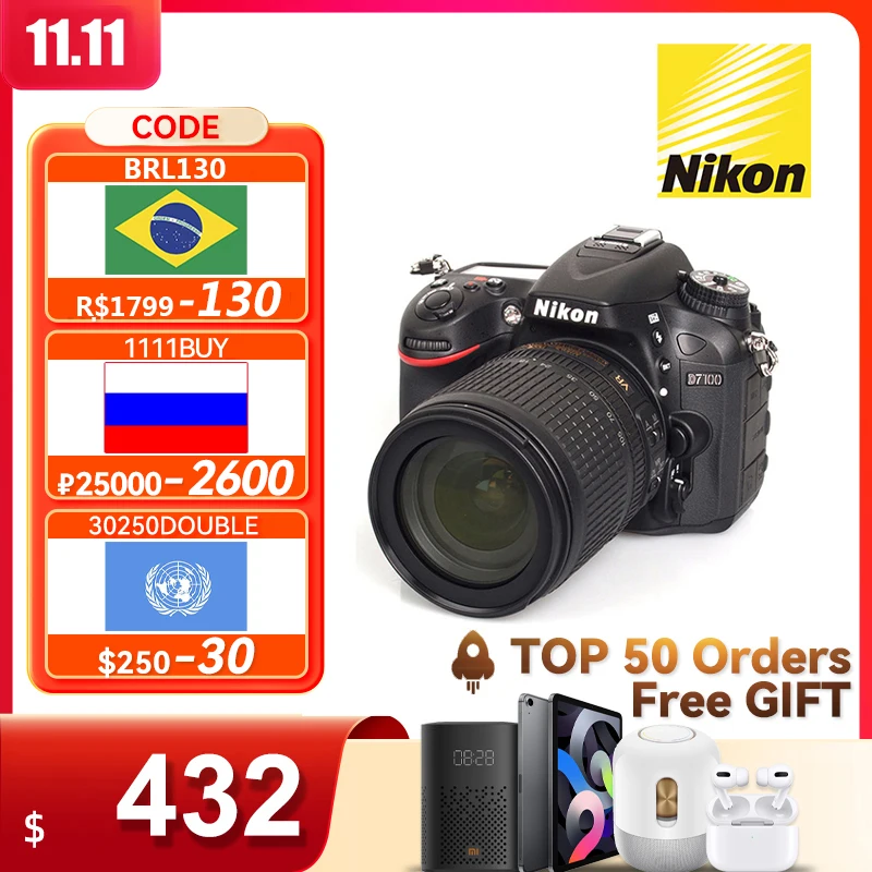 Nikon D7100 использованная стандартная зеркальная фотокамера флагманская профессиональная камера высокая скорость непрерывной съемки быстрая...
Nikon D7100 использованная стандартная зеркальная фотокамера флагманская профессиональная камера высокая скорость непрерывной съемки быстрая...