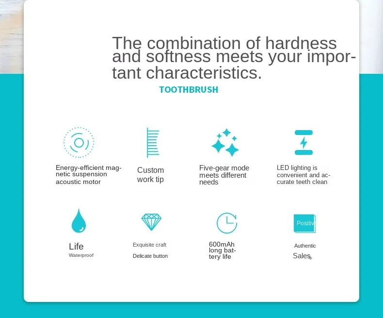 Electric Super Wave Tooth Cleaner Household Appliance for Removing Calculus and Stain, Tooth Whitening and Tooth Washing
Electric Super Wave Tooth Cleaner Household Appliance for Removing Calculus and Stain, Tooth Whitening and Tooth Washing