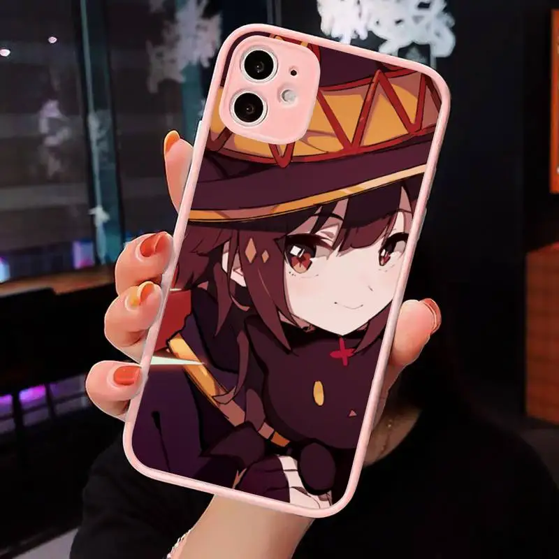 Konosuba Megumin Phone Case For iPhone 12 11 Mini Pro XR XS Max 7 8 Plus X Matte transparent Pink Back Cover
Konosuba Megumin Phone Case For iPhone 12 11 Mini Pro XR XS Max 7 8 Plus X Matte transparent Pink Back Cover