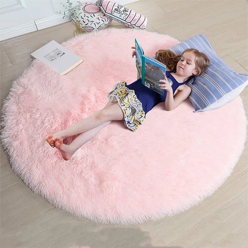 Solid Home Decor Plush Round Carpet Living Room Rugs Coffee Table Floor Mat Washable Bedside Carpets Furry Mat For Home Comfort
Solid Home Decor Plush Round Carpet Living Room Rugs Coffee Table Floor Mat Washable Bedside Carpets Furry Mat For Home Comfort
