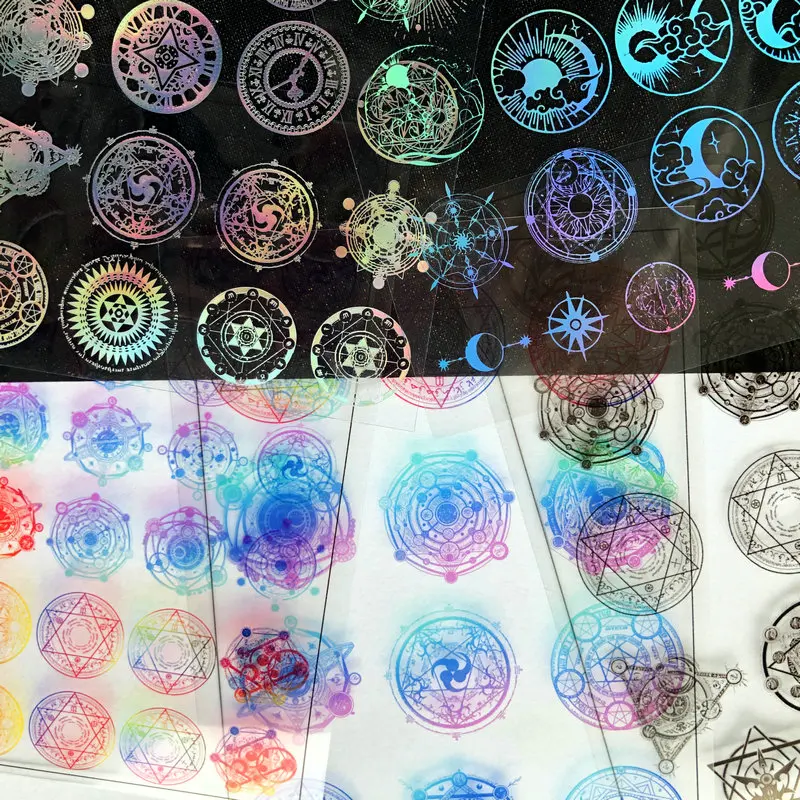 Magic Circle Laser Films Round Moon Star Transparent Sheet for DIY Resin Epoxy Jewelry Accessories Fillings
Magic Circle Laser Films Round Moon Star Transparent Sheet for DIY Resin Epoxy Jewelry Accessories Fillings