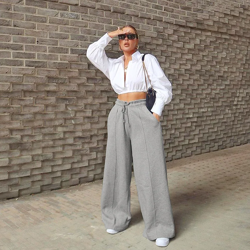 Спортивные штаны Y2k женские, Модные свободные штаны с завышенной талией, серые Дамские Брюки с широкими штанинами, повседневные уличные тре...
Спортивные штаны Y2k женские, Модные свободные штаны с завышенной талией, серые Дамские Брюки с широкими штанинами, повседневные уличные тре...