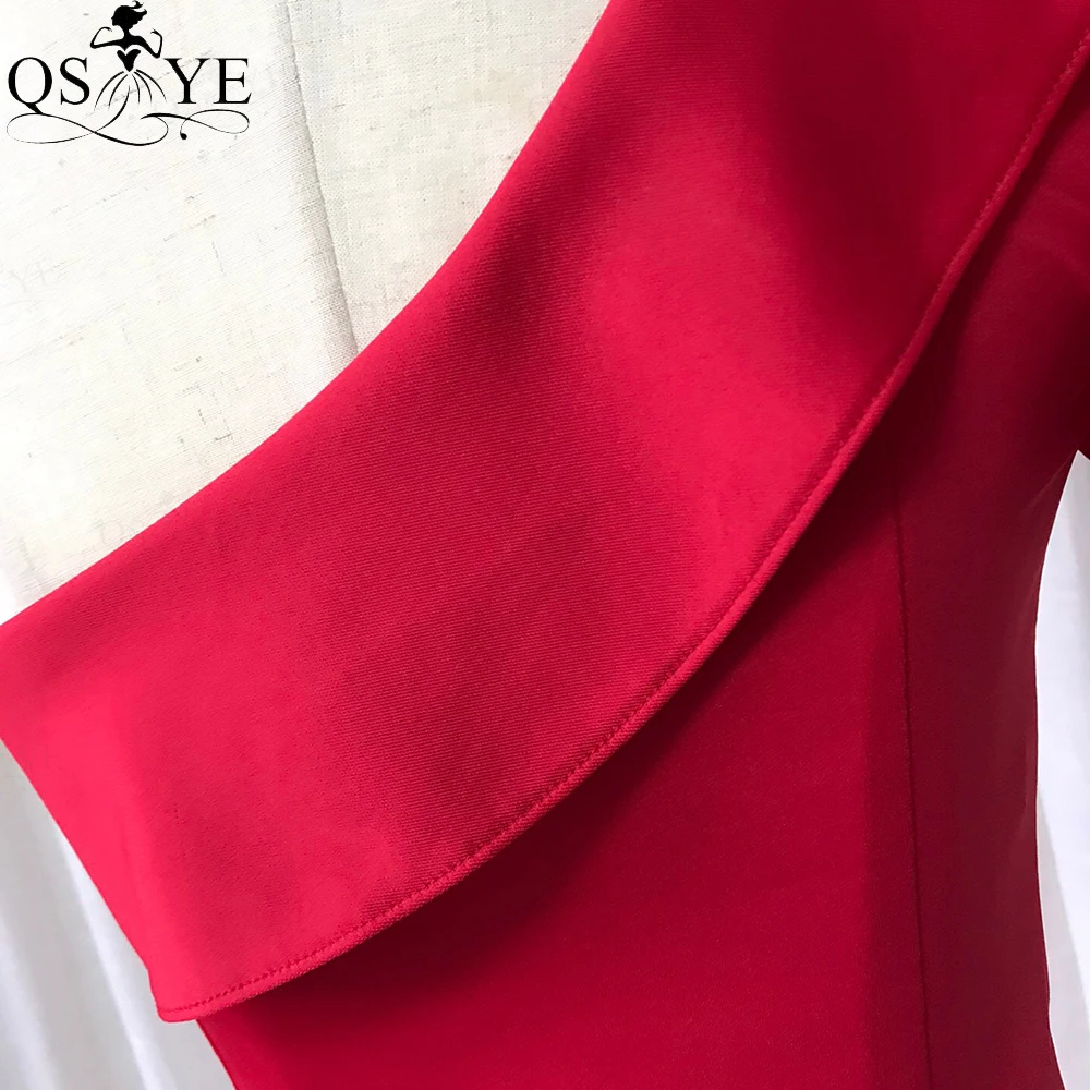 QSYYE Red Evening Dresses Elastic One Shoulder Mermaid Formal Gown Shoulder Ruffles Evening Dress Fitted Women Party Dresses
QSYYE Red Evening Dresses Elastic One Shoulder Mermaid Formal Gown Shoulder Ruffles Evening Dress Fitted Women Party Dresses