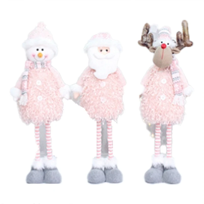Рождественская розовая растягивающаяся плюшевая кукла Санта-Клаус Снеговик Игрушки елочные украшения подарок для дома Декор
Рождественская розовая растягивающаяся плюшевая кукла Санта-Клаус Снеговик Игрушки елочные украшения подарок для дома Декор
