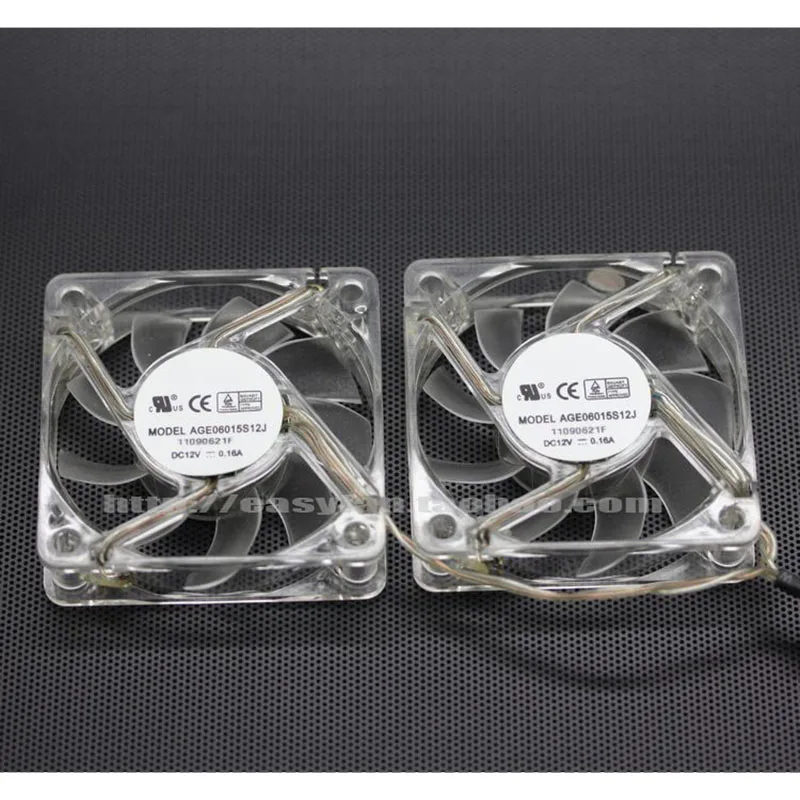 AGE0615S12J 6cm fan with color lamp a pair of fans small chassis fan 60*60*15mm cooling fan cooler
AGE0615S12J 6cm fan with color lamp a pair of fans small chassis fan 60*60*15mm cooling fan cooler
