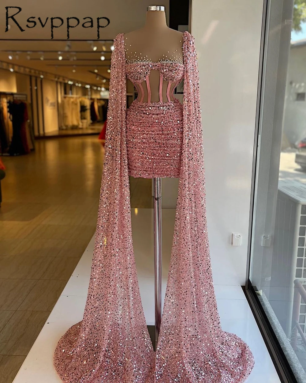 Long Evening Dresses 2021 Designed Beaded O-neck Cap Sleeve Pink Sparkly Sequin Dubai Women Formal Party Evening Gowns
Long Evening Dresses 2021 Designed Beaded O-neck Cap Sleeve Pink Sparkly Sequin Dubai Women Formal Party Evening Gowns