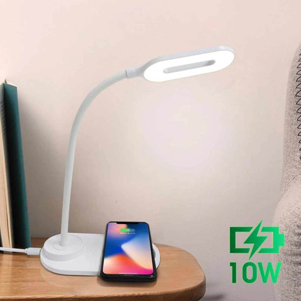 Wireless Charger 2 In 1 10W Dimmable LED Desk Lamp USB Smart Phone Charging Stand For IPhone 11 12 Pro Xiaomi Huawei Samsung
Wireless Charger 2 In 1 10W Dimmable LED Desk Lamp USB Smart Phone Charging Stand For IPhone 11 12 Pro Xiaomi Huawei Samsung