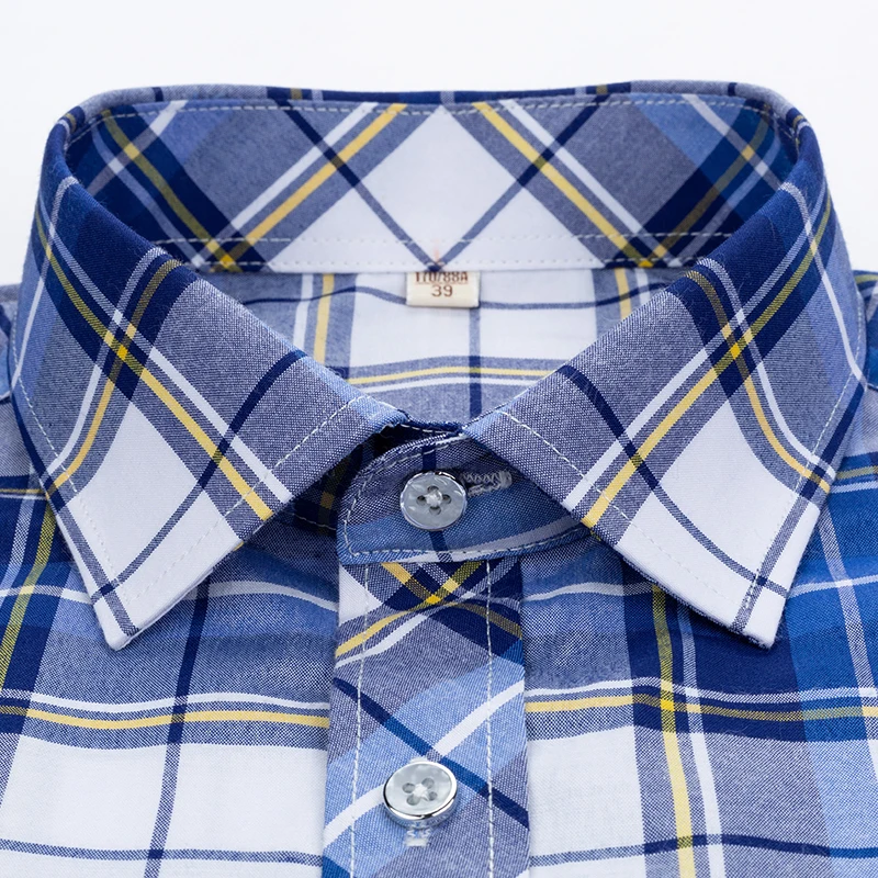 Checkered Shirts for Men Summer Short Sleeved Leisure Slim Fit Plaid Shirt Square Collar Soft Causal Male Tops with Front Pocket
Checkered Shirts for Men Summer Short Sleeved Leisure Slim Fit Plaid Shirt Square Collar Soft Causal Male Tops with Front Pocket