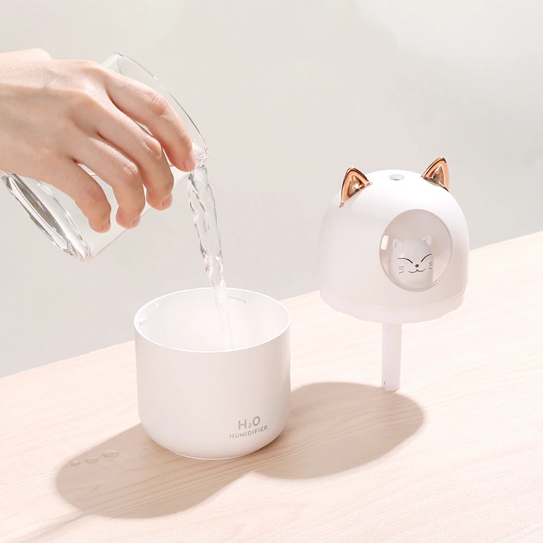 Cute USB Mist Humidifier 300ml Mini Portable Quiet Humidifier with LED Night Light
Cute USB Mist Humidifier 300ml Mini Portable Quiet Humidifier with LED Night Light