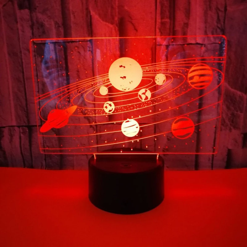 Creative Solar System 3D Optical Illusion Lamp LED Neon Touch Night Light Home 34YA
Creative Solar System 3D Optical Illusion Lamp LED Neon Touch Night Light Home 34YA