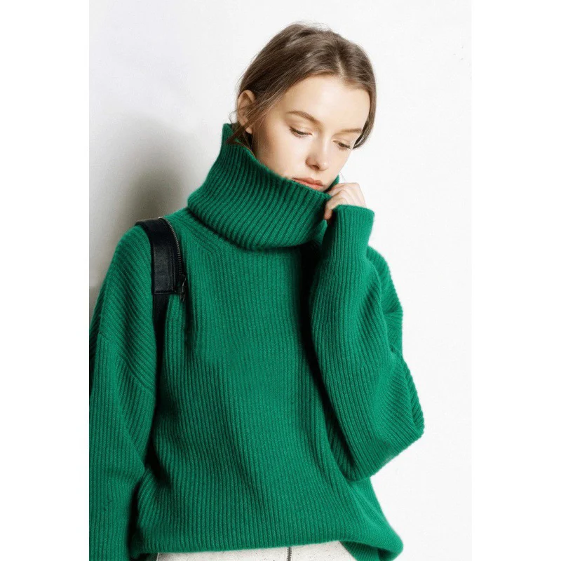 Women Sweater Autumn Winter Warm Turtlenecks Solid Jumpers Female Casual Loose Oversized Wool Sweaters Knitted Pullover Top
Women Sweater Autumn Winter Warm Turtlenecks Solid Jumpers Female Casual Loose Oversized Wool Sweaters Knitted Pullover Top