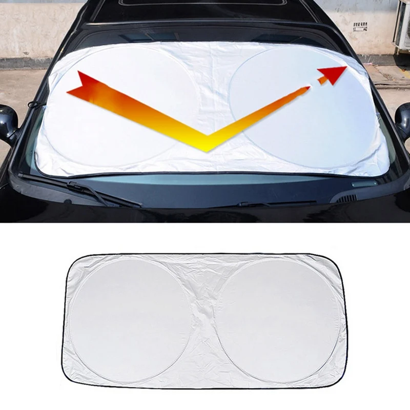 Car Sunshade Sun Shade Front Rear Window Film Windshield Visor Cover UV Protect Reflector 142*67cm
Car Sunshade Sun Shade Front Rear Window Film Windshield Visor Cover UV Protect Reflector 142*67cm