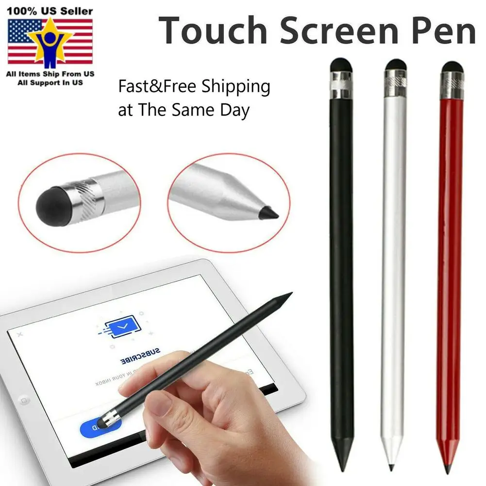 2-in-1 Capacitive Stylus and Resistive Hard Tip Stylus Combination Compatible With All Touch-screen Devices Against Scratches
2-in-1 Capacitive Stylus and Resistive Hard Tip Stylus Combination Compatible With All Touch-screen Devices Against Scratches