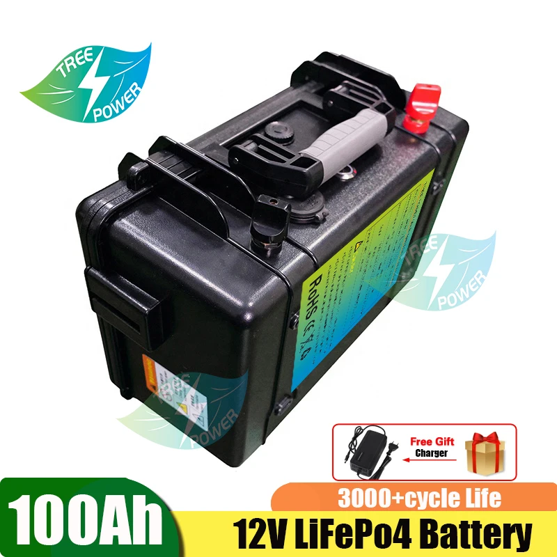 Waterproof Lifepo4 12v 100ah lithium battery pack Portable lithium rechargeable battery for fishing boat trolling motor+charger
Waterproof Lifepo4 12v 100ah lithium battery pack Portable lithium rechargeable battery for fishing boat trolling motor+charger