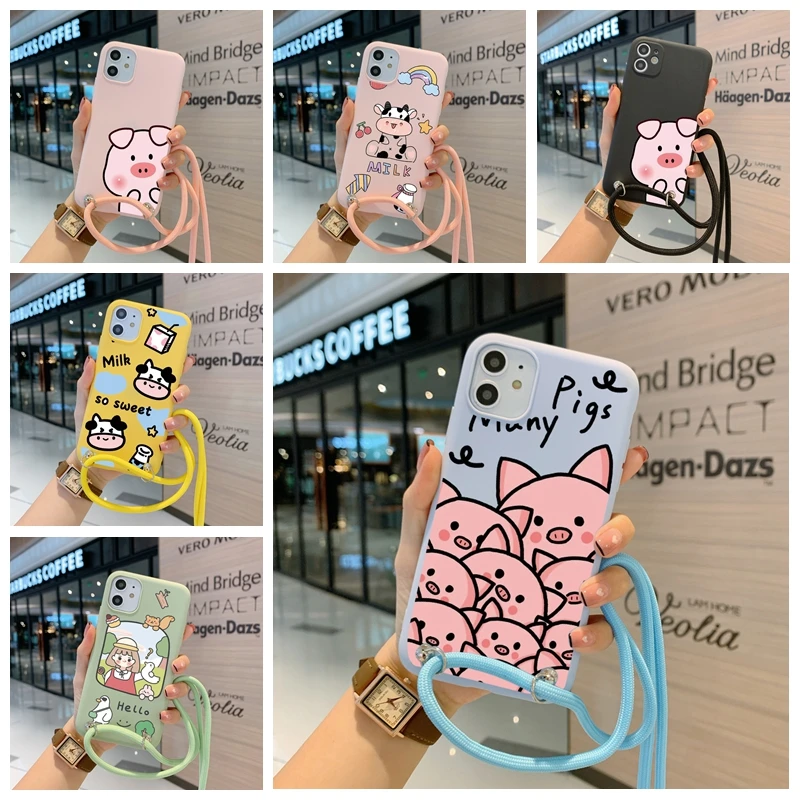 Cute Pig For Samsung A42 A50 A50S A30S A52 A72 A82 Personality Silicone Soft Colorful With Free Lanyard Cartoon Phone Case Cover
Cute Pig For Samsung A42 A50 A50S A30S A52 A72 A82 Personality Silicone Soft Colorful With Free Lanyard Cartoon Phone Case Cover
