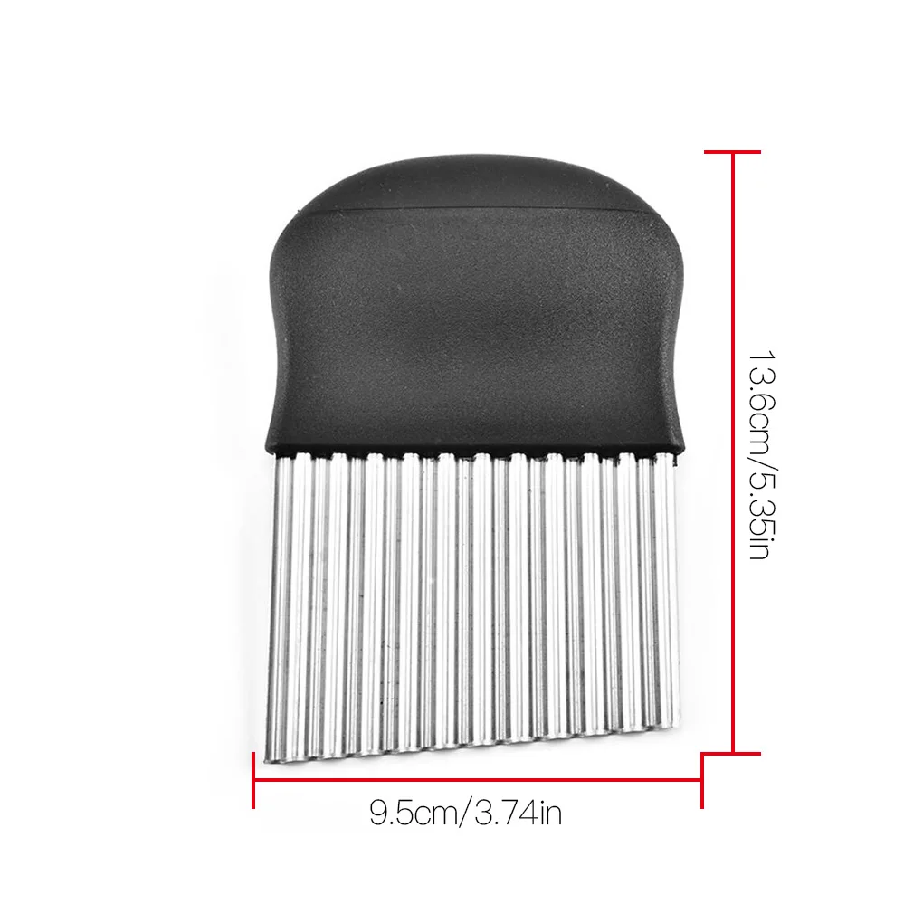 Stainless Steel Wave Potato Slicer Vegetable Fruit Wavy Chopper High Quality Material Slicer Home Kitchen Crinkle Chopping Tool
Stainless Steel Wave Potato Slicer Vegetable Fruit Wavy Chopper High Quality Material Slicer Home Kitchen Crinkle Chopping Tool