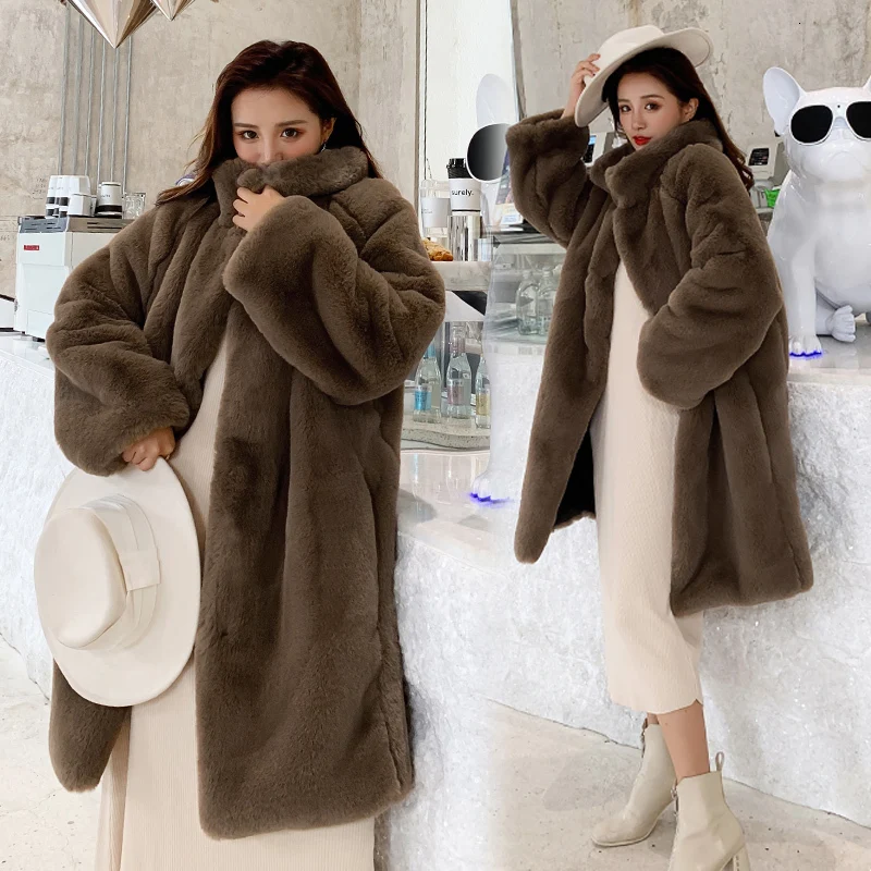 Winter Faux Mink Fur Coat Women Winter Long Coat Female Thick Warm Faux Fur Jacket Ladies Loose Plush Coat Oversized
Winter Faux Mink Fur Coat Women Winter Long Coat Female Thick Warm Faux Fur Jacket Ladies Loose Plush Coat Oversized