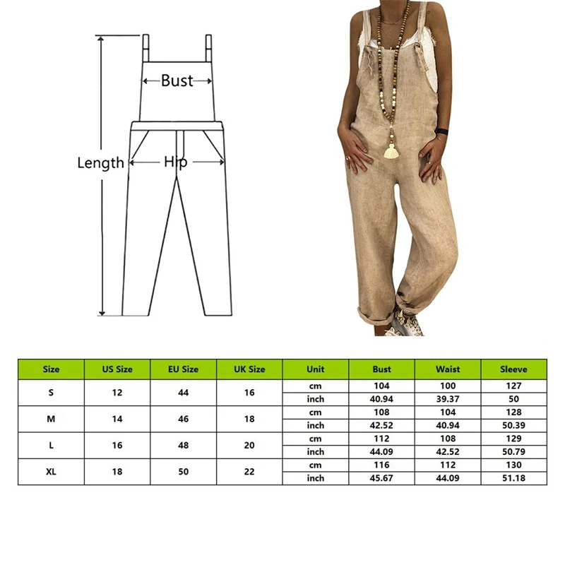 Oeak Rompers 2021 Women Casual Loose Cotton Linen Solid Pockets Jumpsuit Overalls Wide Leg Pants Summer Playsuits Plus Size
Oeak Rompers 2021 Women Casual Loose Cotton Linen Solid Pockets Jumpsuit Overalls Wide Leg Pants Summer Playsuits Plus Size