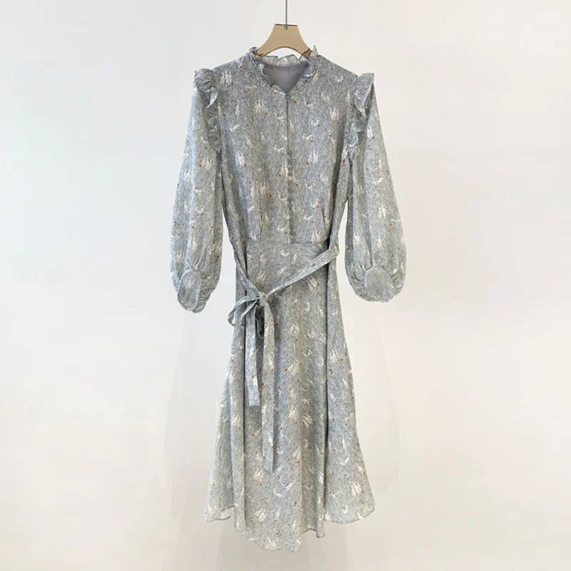 Женское короткое платье с оборками, короткое платье с принтом травы, кролика, рукавами-фонариками и поясом на талии, 2021
Женское короткое платье с оборками, короткое платье с принтом травы, кролика, рукавами-фонариками и поясом на талии, 2021