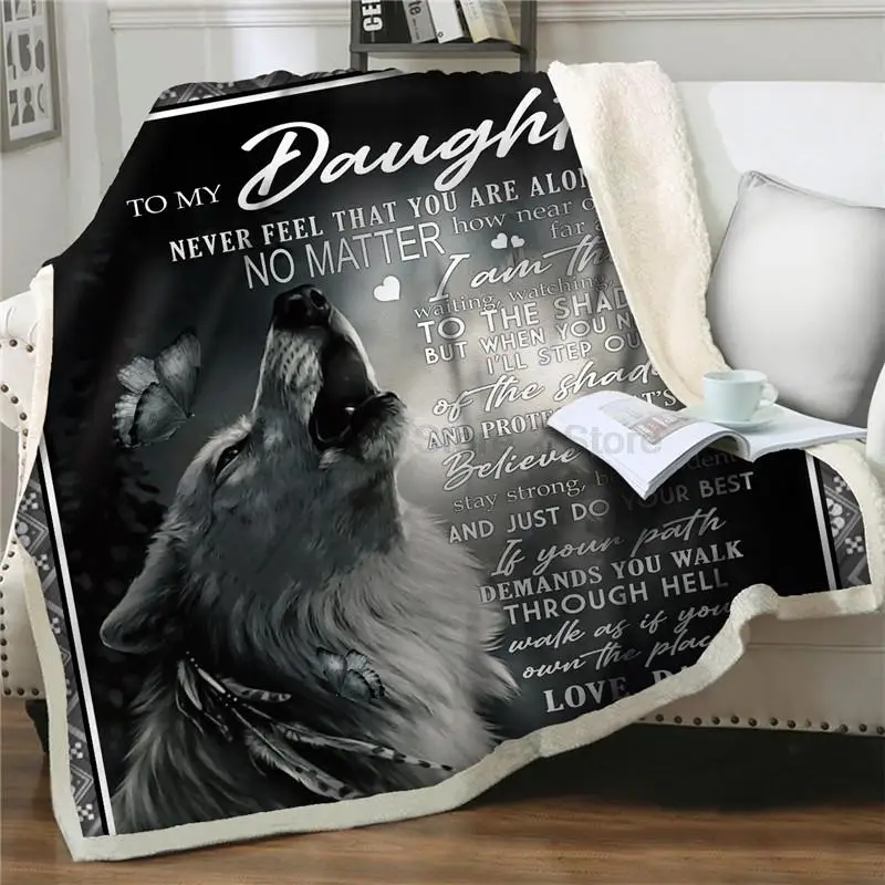 Buchstaben Zu Tochter Express Liebe Decken 3D tier wolf Gedruckt Sherpa nickerchen Decke auf dem Bett Textilien bet
Buchstaben Zu Tochter Express Liebe Decken 3D tier wolf Gedruckt Sherpa nickerchen Decke auf dem Bett Textilien bet