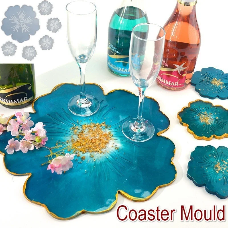 Fragrant Tea Compote Tray Coaster Mold Set Glue Compote Petal DIY Handmade Crystal Epoxy Mould Silicon
Fragrant Tea Compote Tray Coaster Mold Set Glue Compote Petal DIY Handmade Crystal Epoxy Mould Silicon
