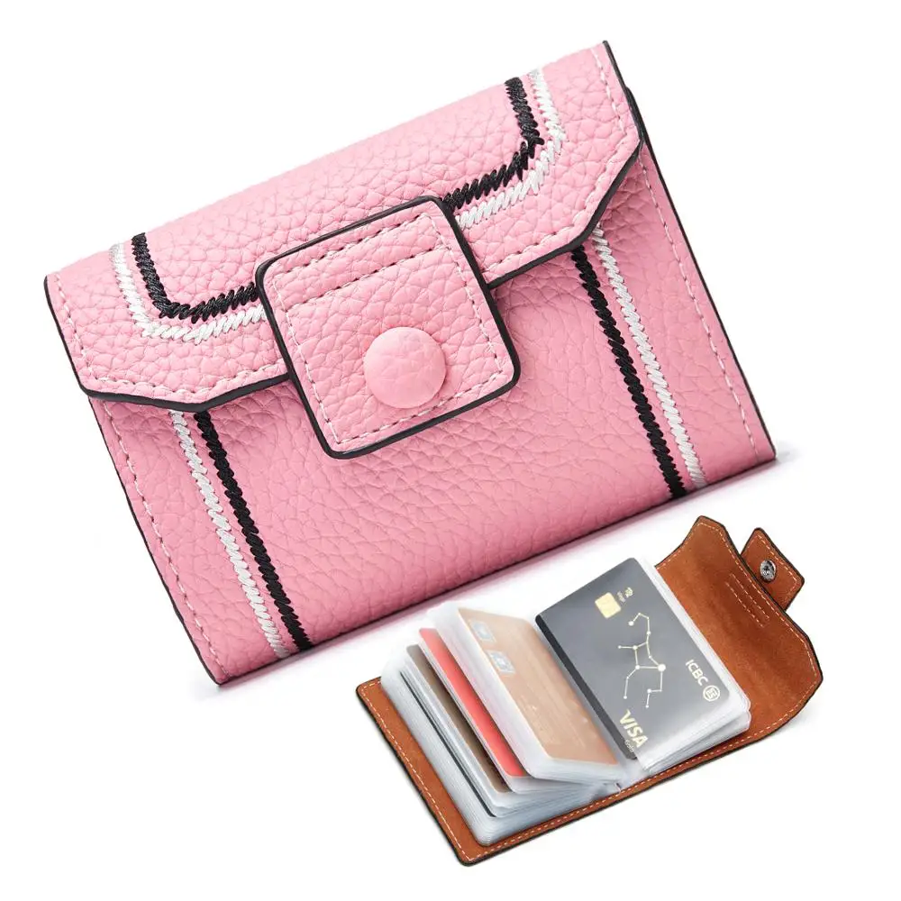 Женский кошелек для кредитных карт кредитница с блокировкой 26 удостоверениями