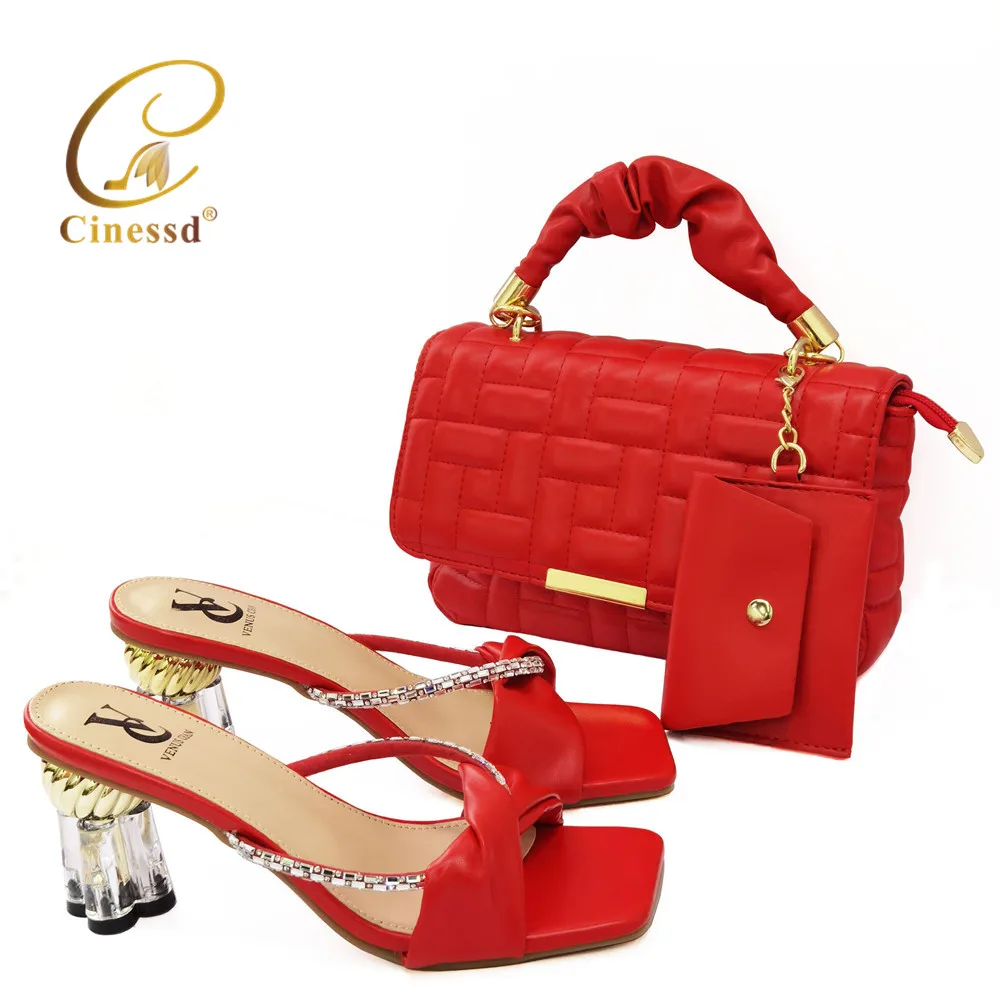 Red Color 2021 Summer New Design Italian Shoe and Bag Set Women Nigerian Party Shoes and Bag for Royal Party
Red Color 2021 Summer New Design Italian Shoe and Bag Set Women Nigerian Party Shoes and Bag for Royal Party