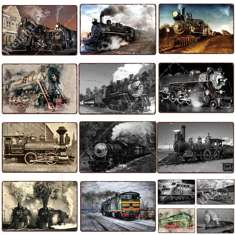 Train Vintage Metal Plate Tin Signs Man Cave Wall Poster Retro Plaque Poster Bar Pub Club Wall Home Decor Wall Stickers Poster
Train Vintage Metal Plate Tin Signs Man Cave Wall Poster Retro Plaque Poster Bar Pub Club Wall Home Decor Wall Stickers Poster