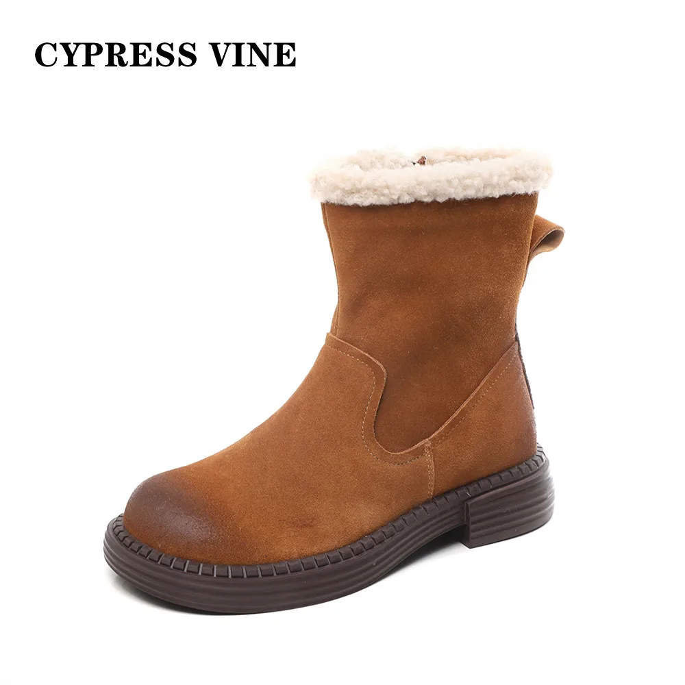 Cypress Vine женские ботинки Мартин Anckle из коровьей замши на зимней платформе с круглым носком и резиновой подошвой ручной работы размер 35-40
Cypress Vine женские ботинки Мартин Anckle из коровьей замши на зимней платформе с круглым носком и резиновой подошвой ручной работы размер 35-40