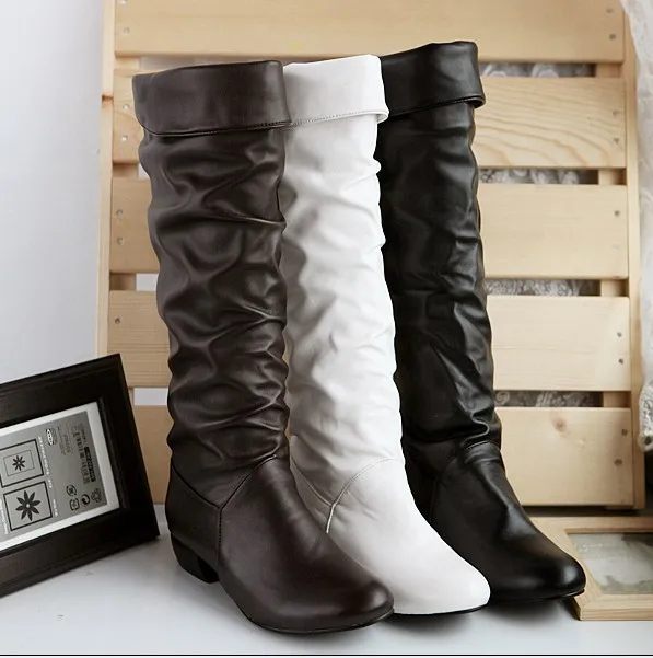 New Women Black High Boots Genuine Leather Warm Brown Thick High Heels Motorcycle Boots Classic Shoes Woman High Boots
New Women Black High Boots Genuine Leather Warm Brown Thick High Heels Motorcycle Boots Classic Shoes Woman High Boots