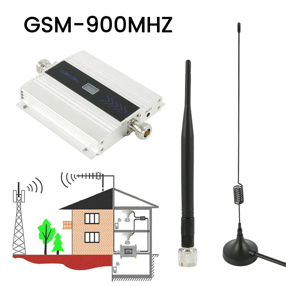 Вилка стандарта США маленький ЖК дисплей GSM 900 МГц мобильный телефон Усилитель