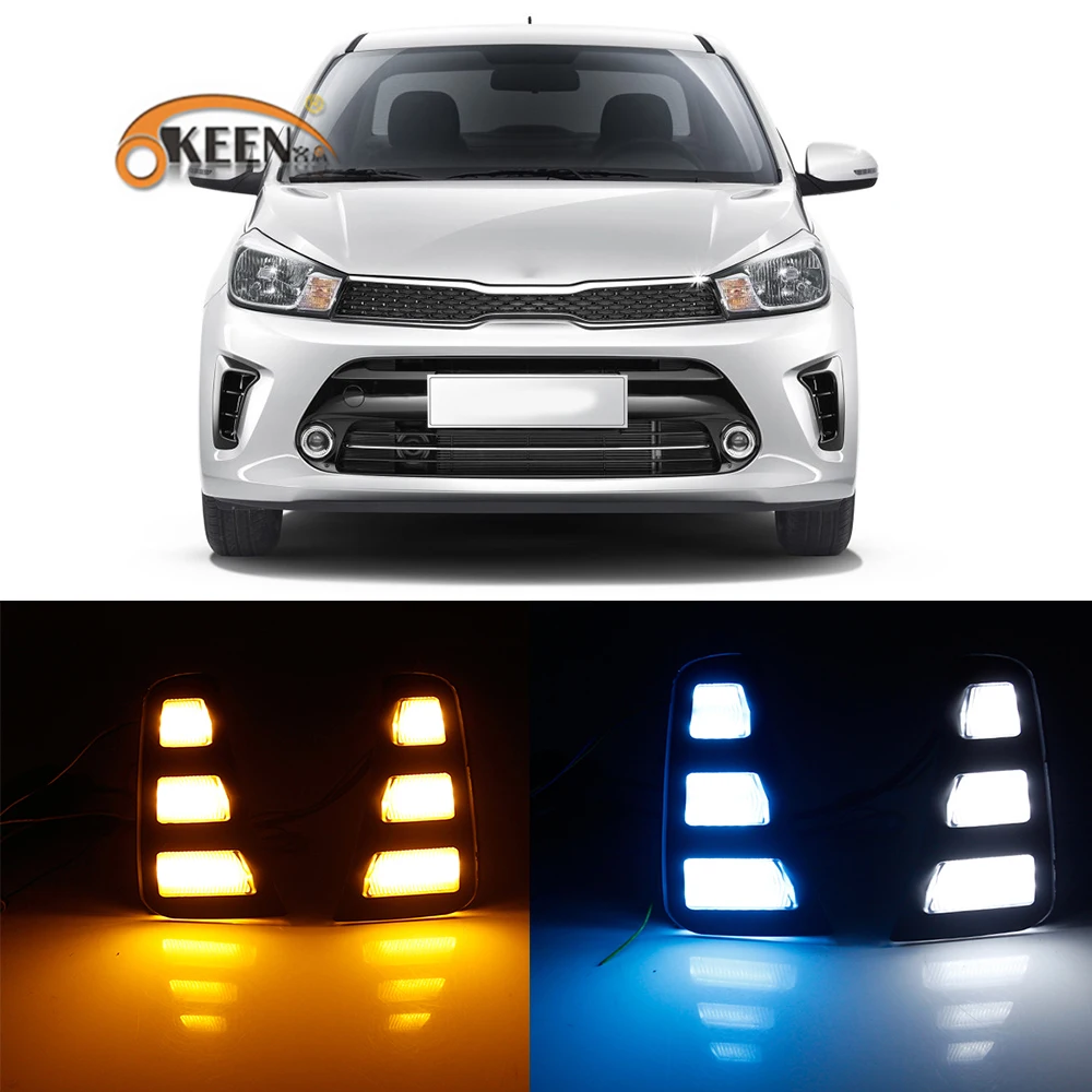 2Pcs Led Drl For Kia Pegas 2018 2019 LED Daytime Running Lights Yellow Turning Signal Lights Blue Night Running Light Fog Lamp
2Pcs Led Drl For Kia Pegas 2018 2019 LED Daytime Running Lights Yellow Turning Signal Lights Blue Night Running Light Fog Lamp