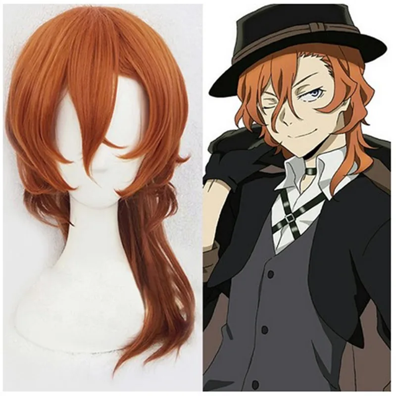 Высокое качество аниме Бунго бродячие собаки Chuya Nakahara Chuuya косплей парик
