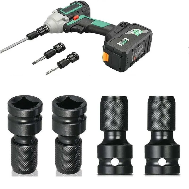 4Pcs Impact Adaptor 1/2 Square Drive To 1/4 Hex Shank Socket Adapter Relea D4Y2 Black Steel 1/4 Inch Hex Shank Cordless Drills
4Pcs Impact Adaptor 1/2 Square Drive To 1/4 Hex Shank Socket Adapter Relea D4Y2 Black Steel 1/4 Inch Hex Shank Cordless Drills