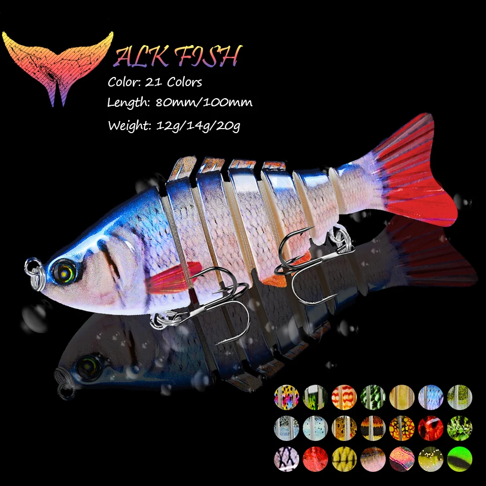 WALK FISH 1PCS 12G/14G/20G Sinking Wobblers Fishing Lures 6 Segment Multi Section Bait Artificial Bait Minnow Crankbait Swimbait
WALK FISH 1PCS 12G/14G/20G Sinking Wobblers Fishing Lures 6 Segment Multi Section Bait Artificial Bait Minnow Crankbait Swimbait