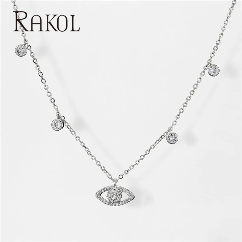 RAKOL Trendy Dainty Round Shape Cubic Zirconia Choker Necklace for Women Fashion Eye Pendant Stackable Party Jewelry Gift
RAKOL Trendy Dainty Round Shape Cubic Zirconia Choker Necklace for Women Fashion Eye Pendant Stackable Party Jewelry Gift